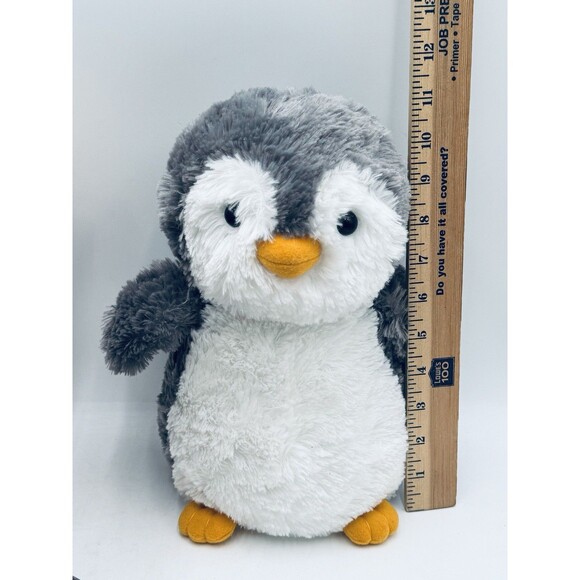 Destination Nation Gray White Penguin Plush Aurora Stuffed Animal Toy New w Tags - Picture 5 of 5